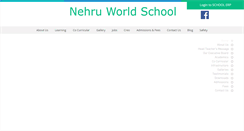 Desktop Screenshot of nehruworldschool.com